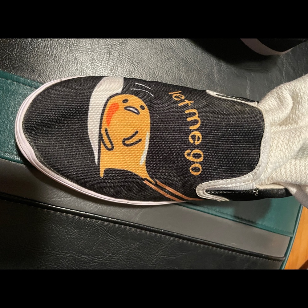 Sanrio-inspired Gudetama shoes women’s 6.